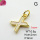 Shell,Brass Pendants,Letter X,Plating Gold,9mm,Hole:2mm,about 0.6g/pc,5 pcs/package,XFPC03560vail-G030