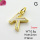 Shell,Brass Pendants,Letter K,Plating Gold,9mm,Hole:2mm,about 0.8g/pc,5 pcs/package,XFPC03563vail-G030