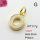 Shell,Brass Pendants,Letter O,Plating Gold,9mm,Hole:2mm,about 0.7g/pc,5 pcs/package,XFPC03570vail-G030