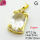 Cubic Zirconia,Brass Pendants,Rectangle,Plating Gold,White,20x12mm,Hole:2mm,about 2.5g/pc,5 pcs/package,XFPC03614aajl-L024