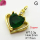 Cubic Zirconia,Brass Pendants,Heart,Plating Gold,Dark Green,17mm,Hole:2mm,about 3.3g/pc,5 pcs/package,XFPC03650avja-L024