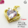 Cubic Zirconia,Brass Pendants,Heart,Plating Gold,White,17mm,Hole:2mm,about 3.3g/pc,5 pcs/package,XFPC03651avja-L024