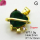Cubic Zirconia,Brass Pendants,Bear,Plating Gold,Dark Green,11x13mm,Hole:2mm,about 1.9g/pc,5 pcs/package,XFPC03667avja-L024