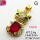 Cubic Zirconia,Brass Pendants,Cat,Plating Gold,Red,19x11mm,Hole:2mm,about 2.4g/pc,5 pcs/package,XFPC03697aajl-L024