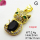 Cubic Zirconia,Brass Pendants,Cat,Plating Gold,Black,19x11mm,Hole:2mm,about 2.4g/pc,5 pcs/package,XFPC03698aajl-L024