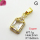 Cubic Zirconia,Brass Pendants,Elephant,Plating Gold,White,13x8mm,Hole:2mm,about 1g/pc,5 pcs/package,XFPC03737aajl-L024