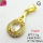Cubic Zirconia,Brass Pendants,Water Droplets,Plating Gold,White,17x10mm,Hole:2mm,about 1.1g/pc,5 pcs/package,XFPC03742aajl-L024