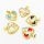 Micro Pave Cubic Zirconia & Enamel,Brass Pendants,Heart,Plating Gold,Mixed Color,18x19mm,Hole:2mm,about 1.9g/pc,5 pcs/package,XFPC04257aajl-L024