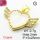 Micro Pave Cubic Zirconia & Enamel,Brass Pendants,Heart with Wings,Plating Gold,White,15x25mm,Hole:2mm,about 2.7g/pc,5 pcs/package,XFPC04265aajl-L024