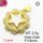 Micro Pave Cubic Zirconia & Enamel,Brass Pendants,Wreath,Pentagram,Plating Gold,White,19mm,Hole:2mm,about 2.5g/pc,5 pcs/package,XFPC04278aajl-L024