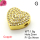 Micro Pave Cubic Zirconia,Brass Pendants,Heart,Plating Gold,White,12x14mm,Hole:2mm,about 1.8g/pc,5 pcs/package,XFF00666avja-L017