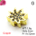 Micro Pave Cubic Zirconia,Brass Pendants,Maple Leaf,Plating Gold,Black,11x12mm,Hole:2mm,about 1.6g/pc,5 pcs/package,XFF00680vail-L017