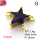 Cubic Zirconia,Brass Pendants,Pentagram,Plating Gold,Purple,12mm,Hole:2mm,about 1.4g/pc,5 pcs/package,XFL02128vaia-L017