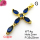 Cubic Zirconia,Brass Pendants,Cross,Plating Gold,Royal Blue,35x25mm,Hole:2mm,about 4g/pc,5 pcs/package,XFPC04336ablb-L017