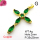 Cubic Zirconia,Brass Pendants,Cross,Plating Gold,Dark Green,35x25mm,Hole:2mm,about 4g/pc,5 pcs/package,XFPC04337ablb-L017