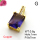 Micro Pave Cubic Zirconia,Brass Pendants,Rectangle,Plating Gold,Purple,9x7mm,Hole:1mm,about 0.8g/pc,5 pcs/package,XFPC04353avja-L017