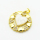 Micro Pave Cubic Zirconia & Enamel,Brass Pendants,Flat Round,Heart,Plated Gold,White,22mm,Hole:2mm,about 3.6g/pc,5 pcs/package,XFPC04453baka-L024