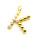 Brass Pendants,with ABS Plastic Imitation Pearls,Letter K,Plated Gold,16x14mm,Hole:2mm,about 1.3g/pc,5 pcs/package,XFPC05342aajl-L017