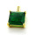Brass Micro Pave Cubic Zirconia Pendants,Square,Plated Gold,11mm,Hole:1.5mm,about 1.9g/pc,5 pcs/package,XFPC05405avja-L017