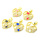 Brass Micro Pave Cubic Zirconia Pendants,with Enamel,Heart,Plated Gold,Mixed Color,20mm,Hole:2mm,about 1.5g/pc,5 pcs/package,XFPC05680aajl-L024
