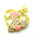 Brass Micro Pave Cubic Zirconia Pendants,with Enamel,Heart,Plated Gold,Pink,20mm,Hole:2mm,about 1.5g/pc,5 pcs/package,XFPC05689aajl-L024
