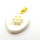 Brass Shell Beads Pendants,with Plastic Imitation Pearls,Heart,Flower,Plated Gold,White,20mm,Hole:2mm,about 2.7g/pc,5 pcs/package,XFPC05798aajl-L024