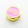 Brass Enamel Slide Charms,Round,Plated Gold,Pink,10mm,Hole:2mm,about 1.1g/pc,5 pcs/package,XFF01082vail-L017