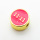 Brass Enamel Slide Charms,Round,Plated Gold,Magenta,10mm,Hole:2mm,about 1.1g/pc,5 pcs/package,XFF01092vail-L017