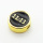 Brass Enamel Slide Charms,Round,Plated Gold,Black,10mm,Hole:2mm,about 1.1g/pc,5 pcs/package,XFF01094vail-L017