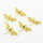 Brass Micro Pave Cubic Zirconia Pendants,Dragonfly,Plated Gold,Mixed Color,22x32mm,Hole:2mm,about 2.5g/pc,5 pcs/package,XFF05866baka-L017