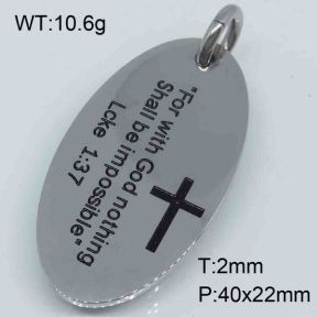 SS Pendant  3P20044bbov-682