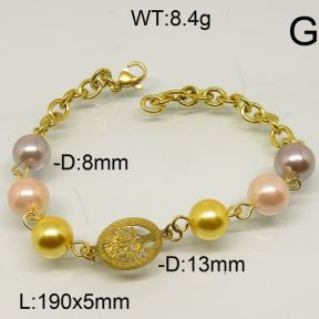 SS Bracelet  6B30016vbnb-610