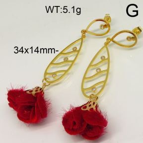 SS Earrings  6E40078ablb-450
