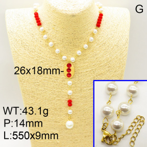 SS Necklace  3N4000689biib-706