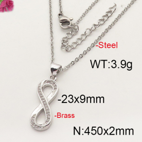 Fashion Brass Necklace  F6N402264vbmb-J35