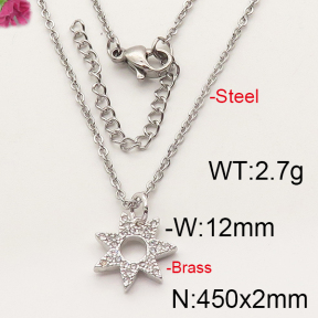 Fashion Brass Necklace  F6N402288vbmb-J35