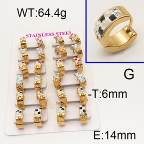 SS Earrings  6E4002544aklm-450