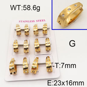 SS Earrings  6E4002550ailo-450