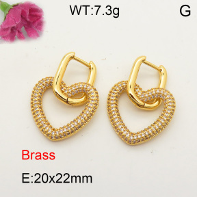 Fashion Brass Earrings  F3E401591vhmv-L017
