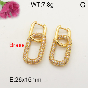 Fashion Brass Earrings  F3E401592vhmv-L017