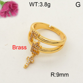 Fashion Brass Ring  F3R400227vbmb-L017