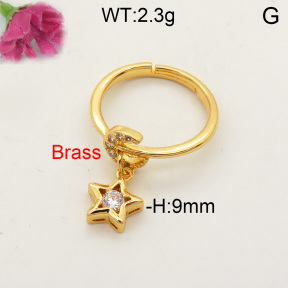 Fashion Brass Ring  F3R400229vbmb-L017