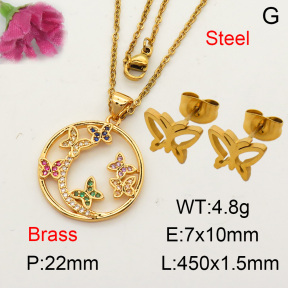Fashion Brass Sets  F3S005423ablb-L017