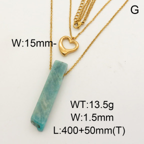 Natural Tianhelite SS Necklace  FN0000765bbov-900