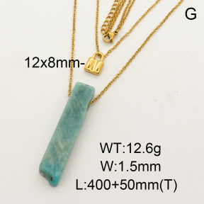 Natural Tianhelite SS Necklace  FN0000766bbov-900