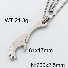 SS Corkscrew Pendant  6N2001749aakl-679