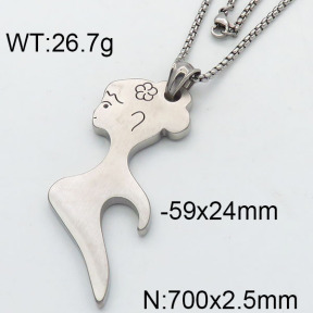 SS Corkscrew Pendant  6N2001750aakl-679