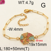 Fashion Brass Bracelet  F6B403639ahjb-J111