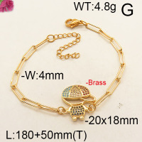 Fashion Brass Bracelet  F6B403668bhia-J111