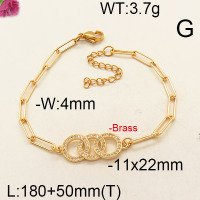 Fashion Brass Bracelet  F6B403705vhha-J111